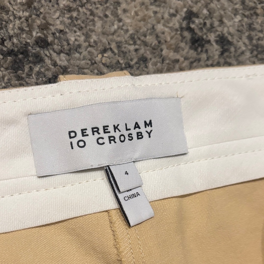 10 Crosby Derek Lam Tan Cropped Pants